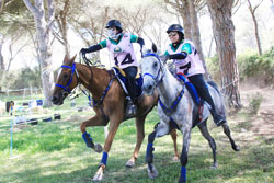 Alyazia and Alia finished hand-in-hand in the 120-km